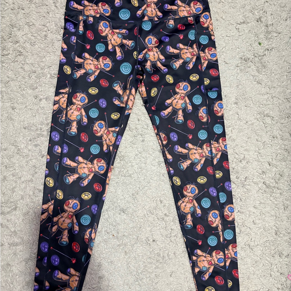 Constantly Varied Gear Black and Multicolor Patterned Leggings